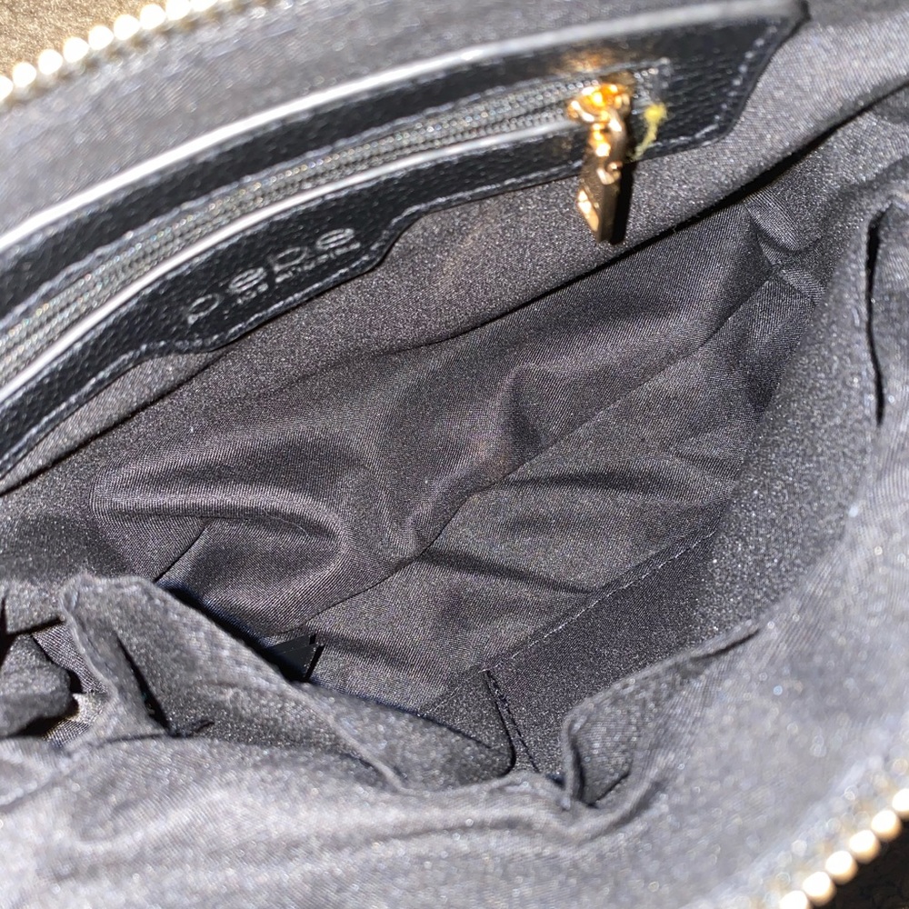 Bebe Black Purse Black & Gold